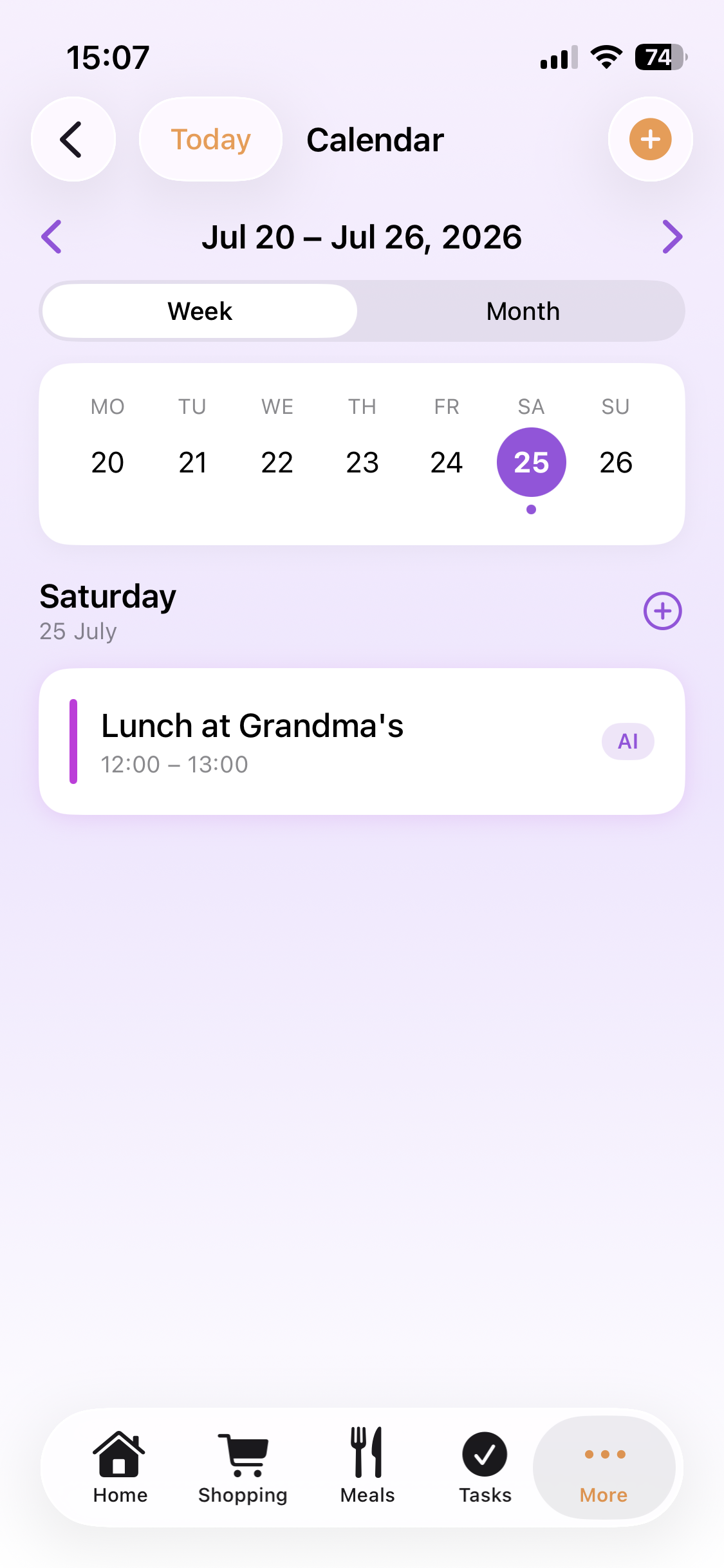Homio Calendar