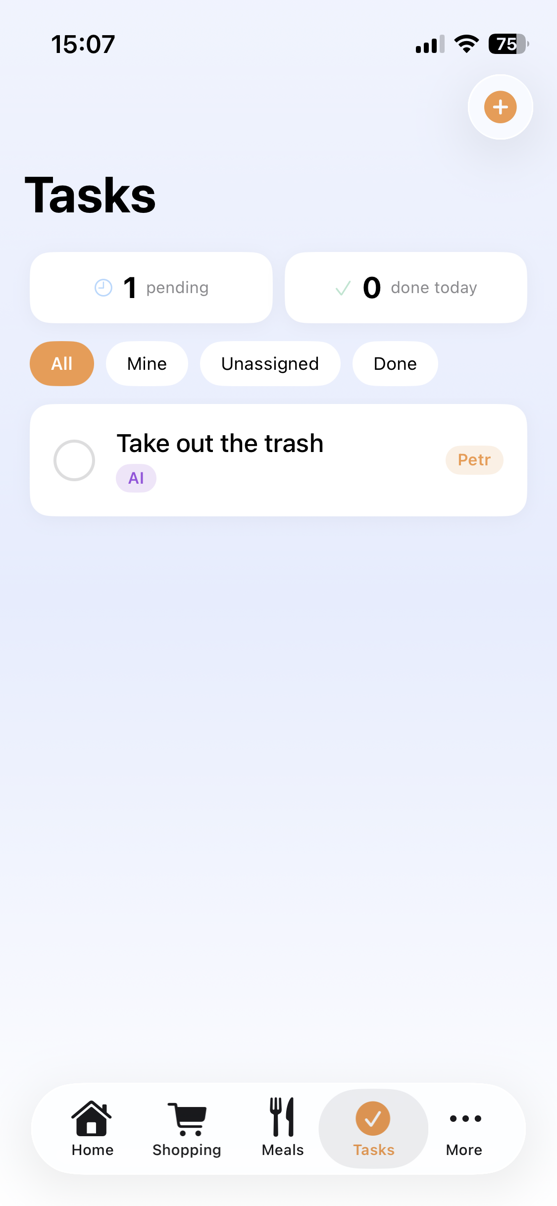 Homio Tasks